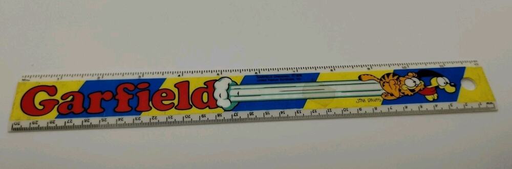 School Ruler Vintage 1978 GARFIELD & ODIE Jim Davis Empire Pencil - Comic Strip